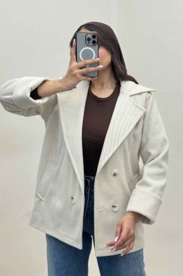 پالتو آستردار فوتر کجراه مچ برگردان 