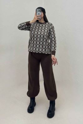 ست دورس و شلوار بافت گراناوا