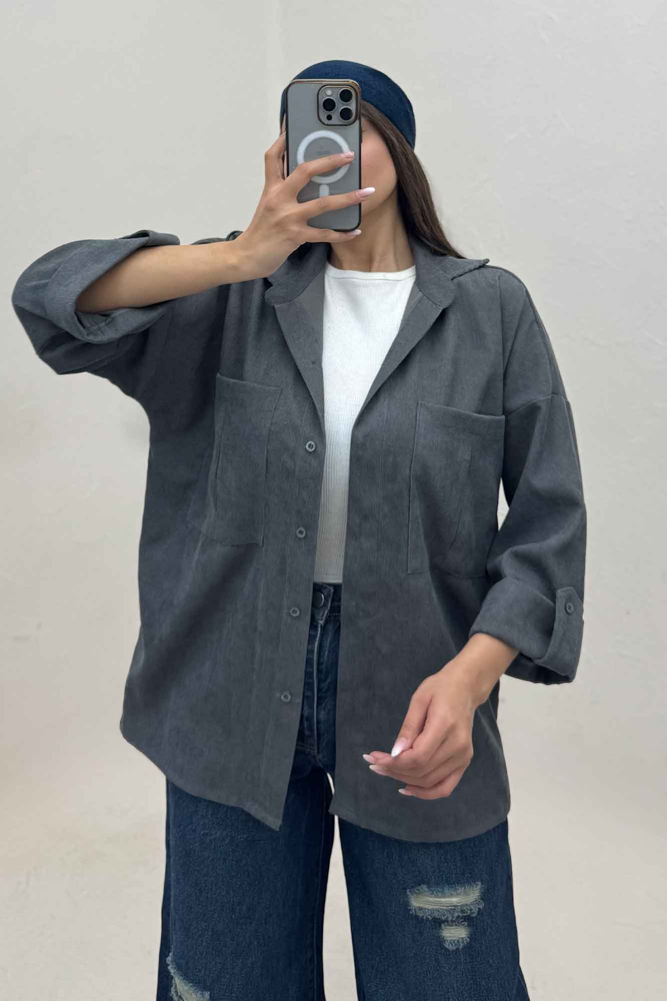 شومیز مانتویی کبریتی پاییزه