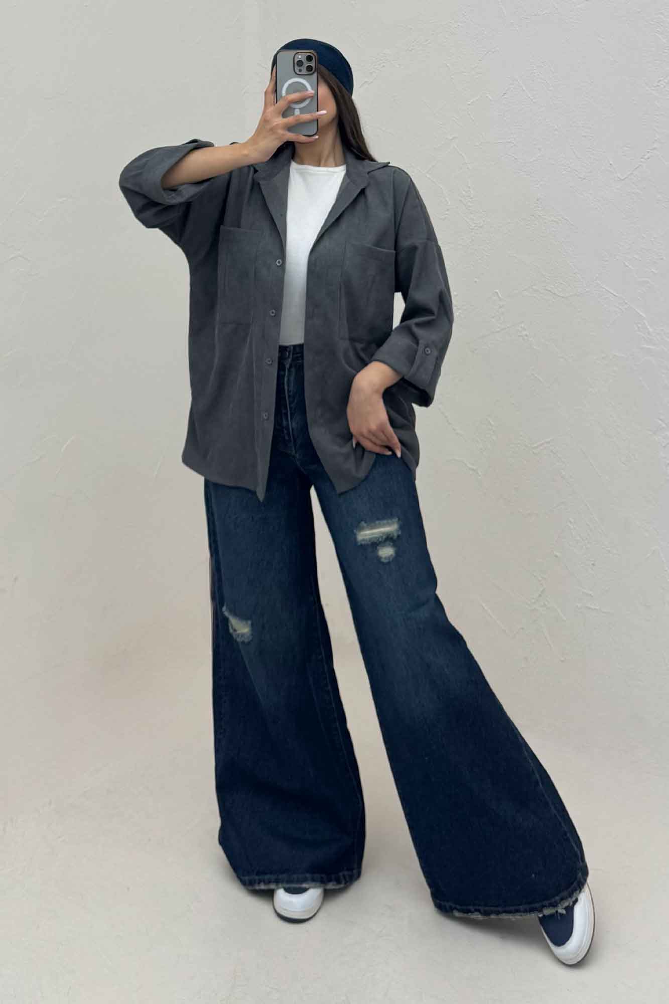 شومیز مانتویی کبریتی پاییزه