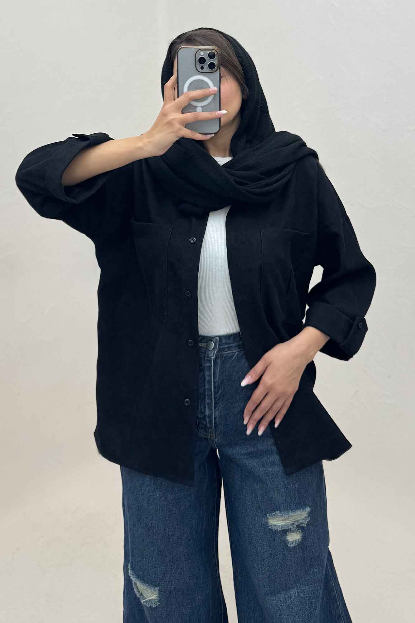 شومیز مانتویی کبریتی پاییزه