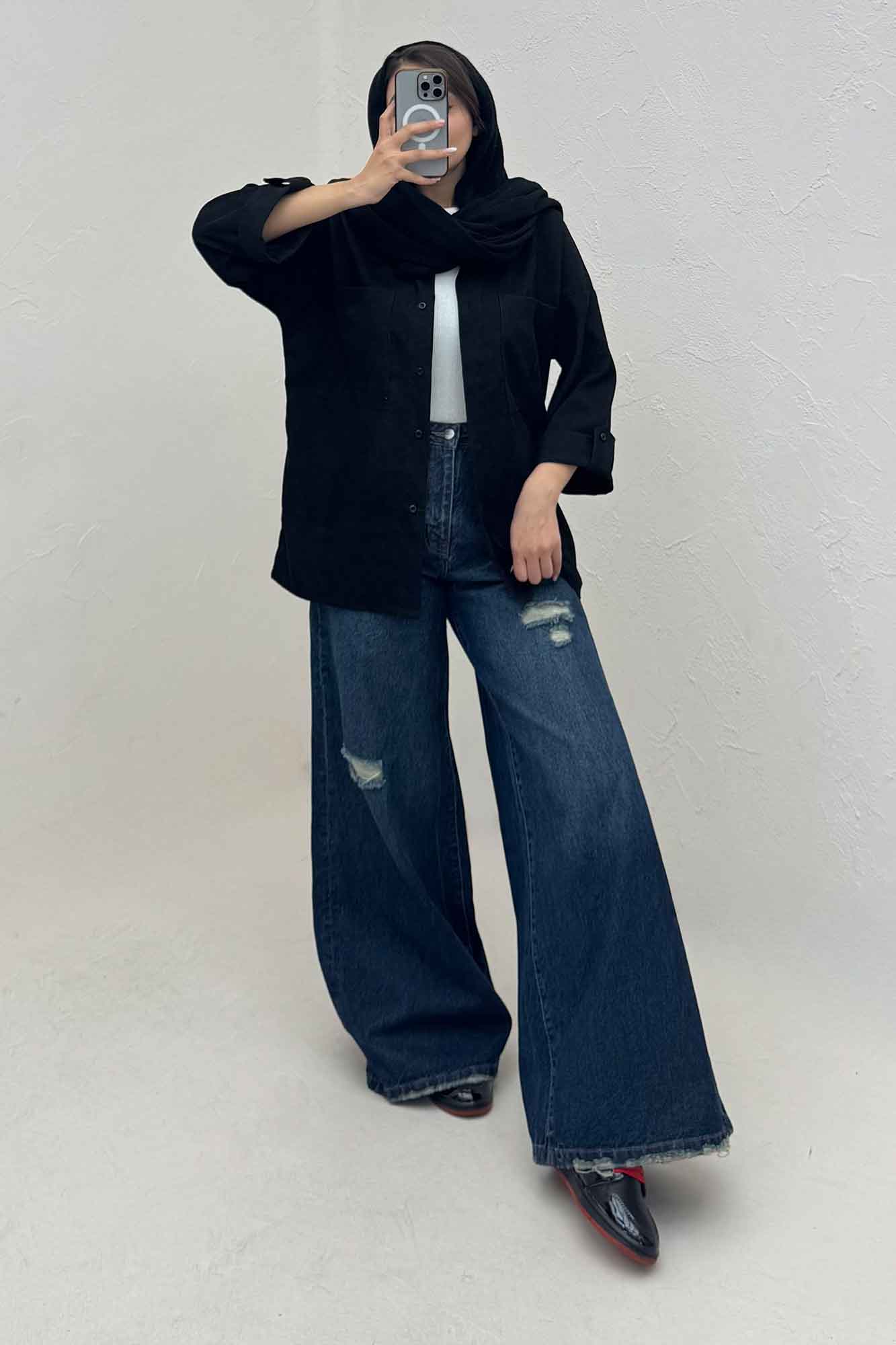 شومیز مانتویی کبریتی پاییزه