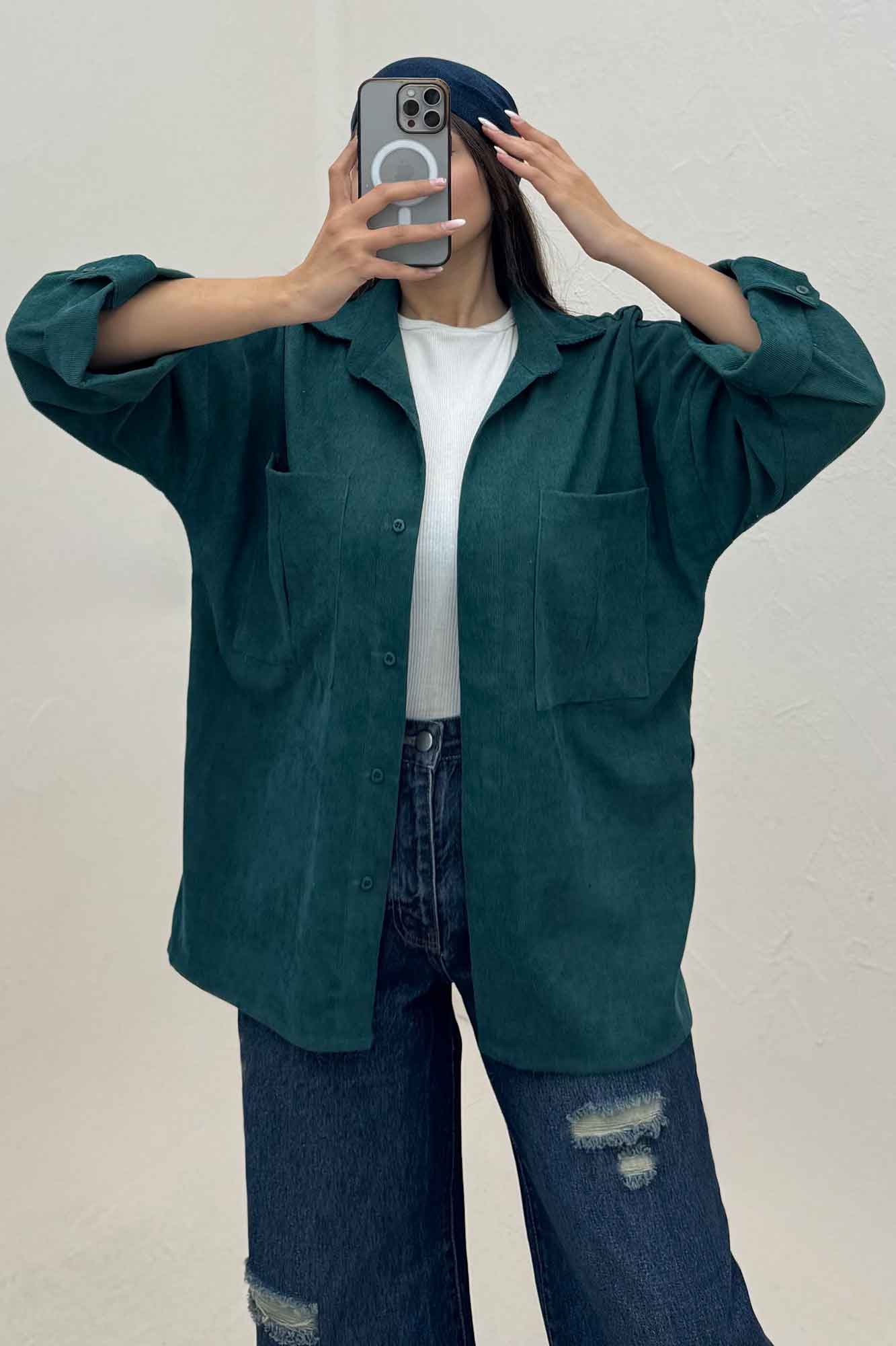 شومیز مانتویی کبریتی پاییزه