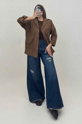 شومیز مانتویی کبریتی پاییزه