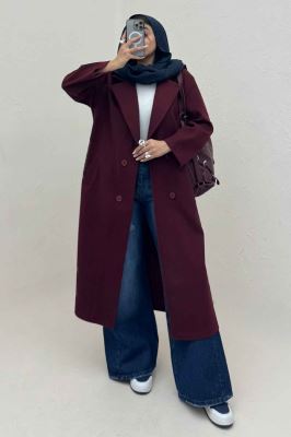 پالتو بلند فوتر چهار دکمه MODA