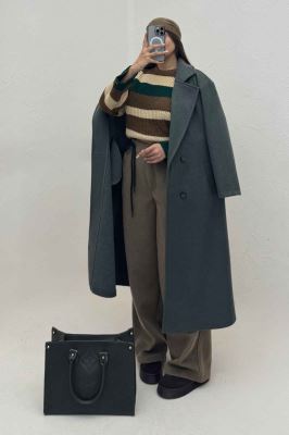 پالتو بلند فوتر چهار دکمه MODA