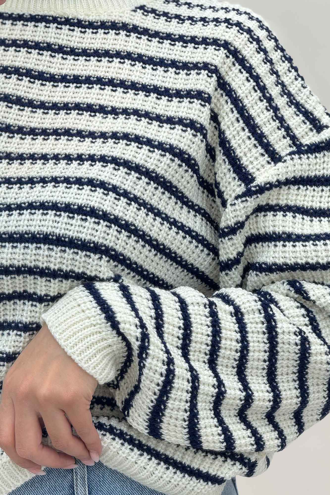 بلوز بافت راه راه کد 536