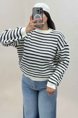 بلوز بافت راه راه کد 536