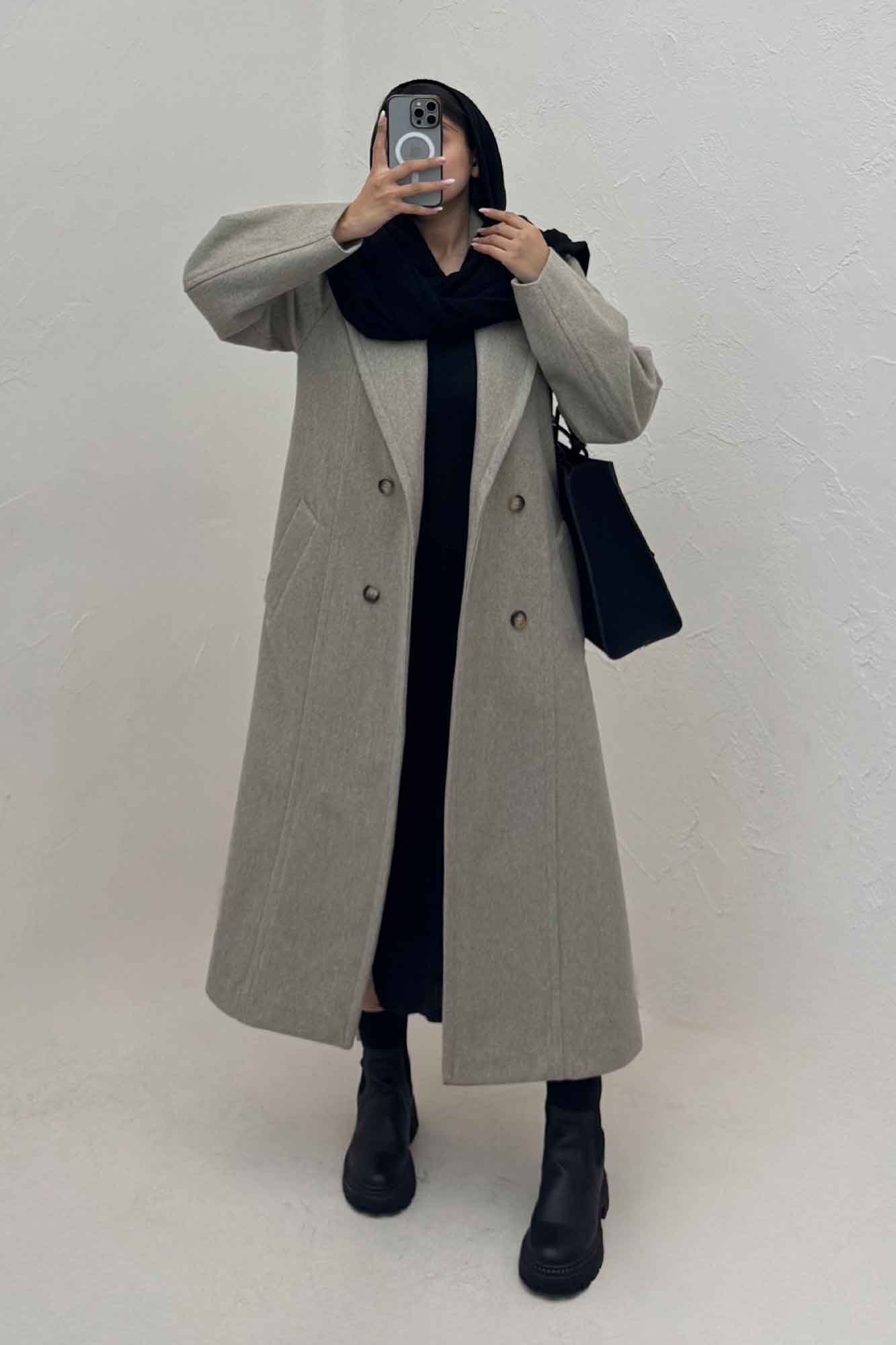 پالتو بلند فوتر آستردار ROMA