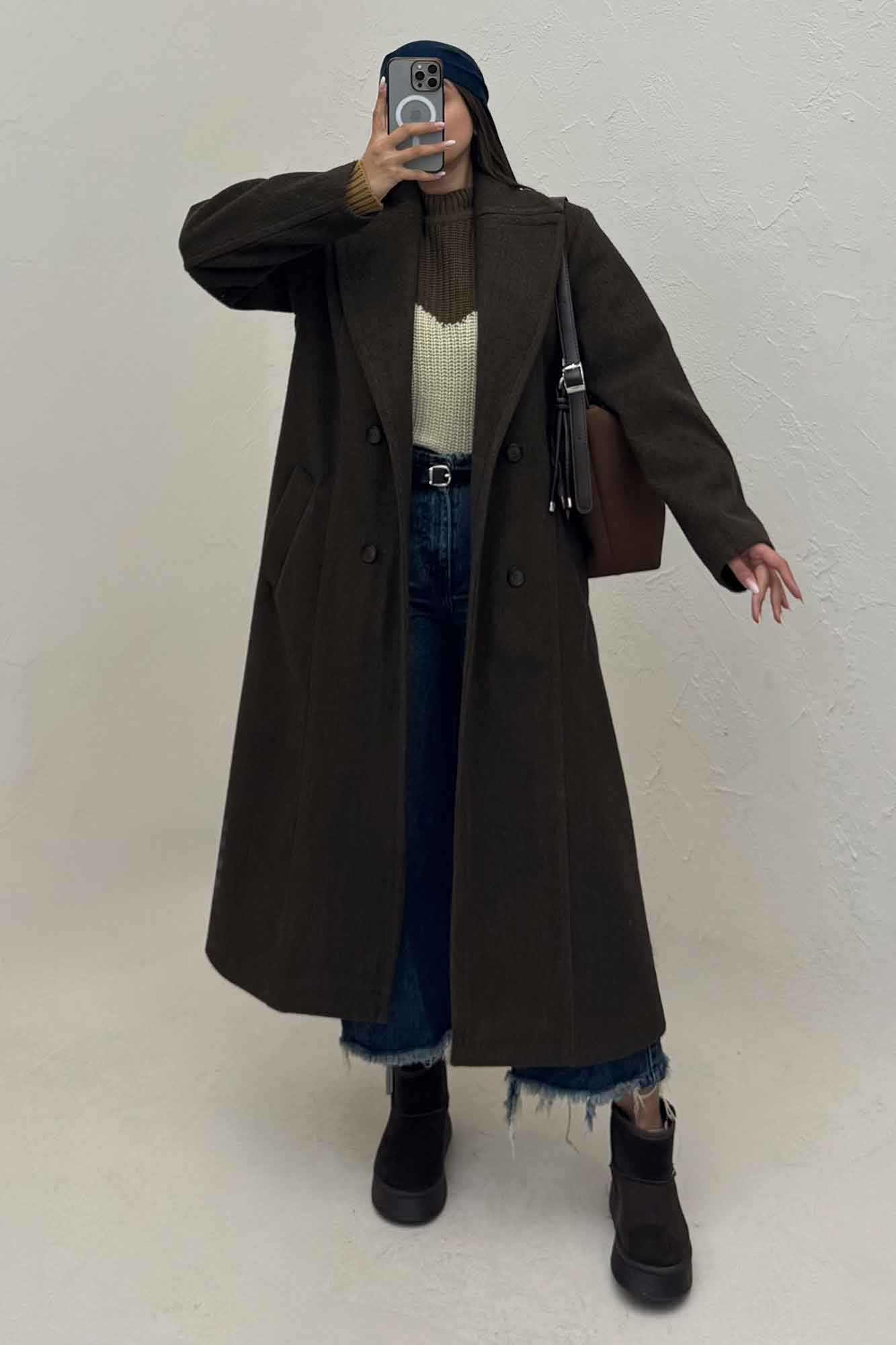 پالتو بلند فوتر آستردار ROMA