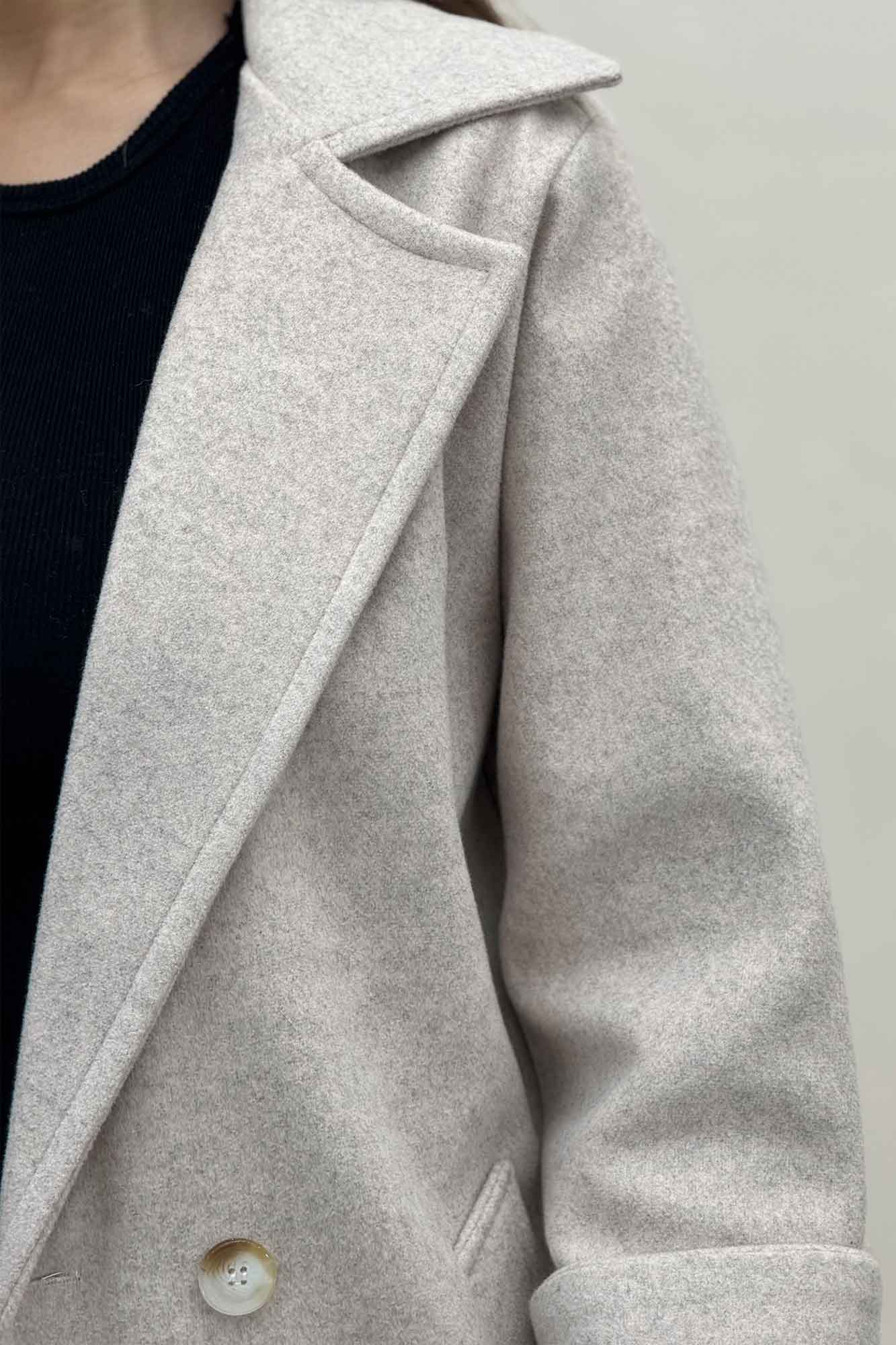 پالتو یقه انگلیسی چهار دکمه فوتر LOOK