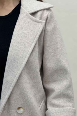 پالتو یقه انگلیسی چهار دکمه فوتر LOOK