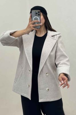 پالتو یقه انگلیسی چهار دکمه فوتر LOOK