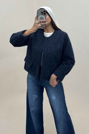 کت آستردار ویکتونا دو درجیب مچ دار