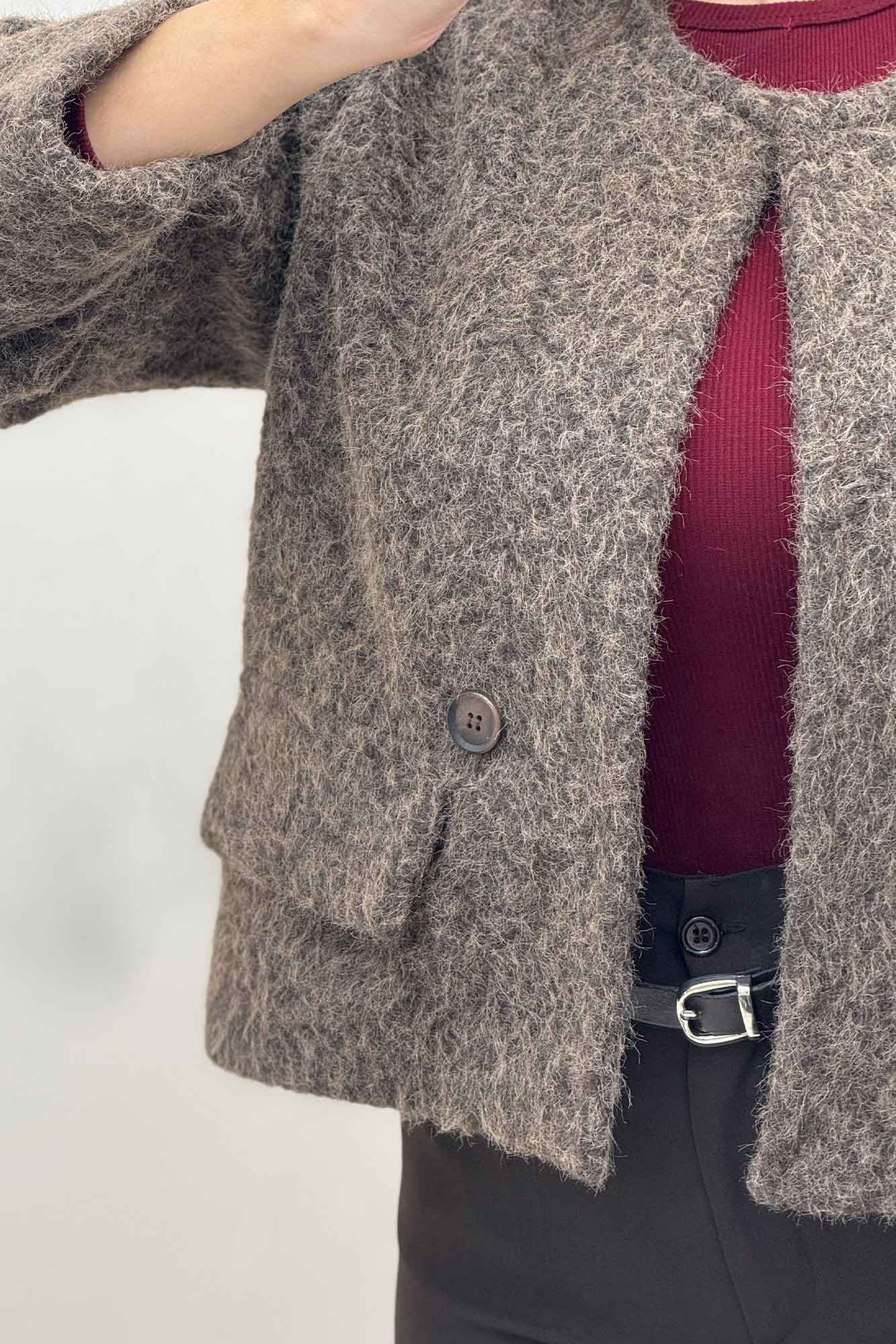 کت آستردار ویکتونا دو درجیب مچ دار