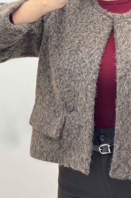 کت آستردار ویکتونا دو درجیب مچ دار