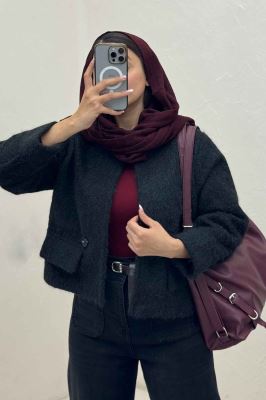 کت آستردار ویکتونا دو درجیب مچ دار