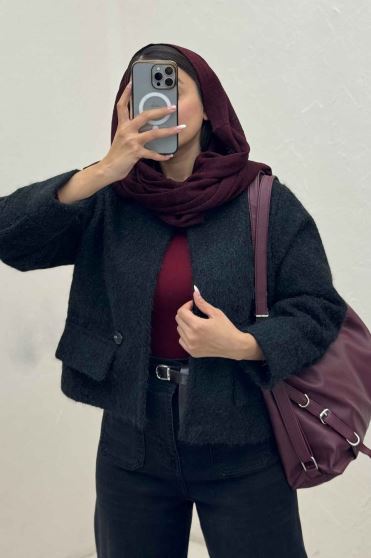 کت آستردار ویکتونا دو درجیب مچ دار