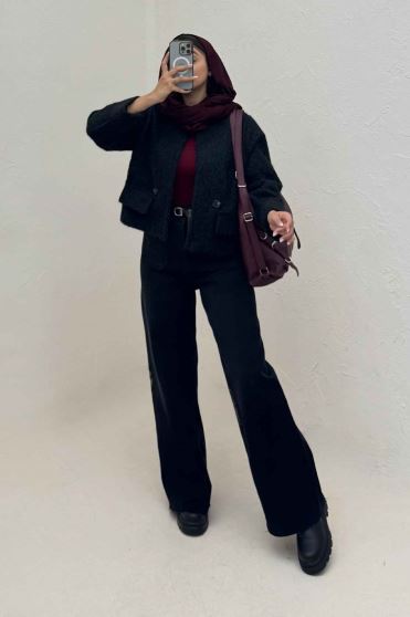 کت آستردار ویکتونا دو درجیب مچ دار