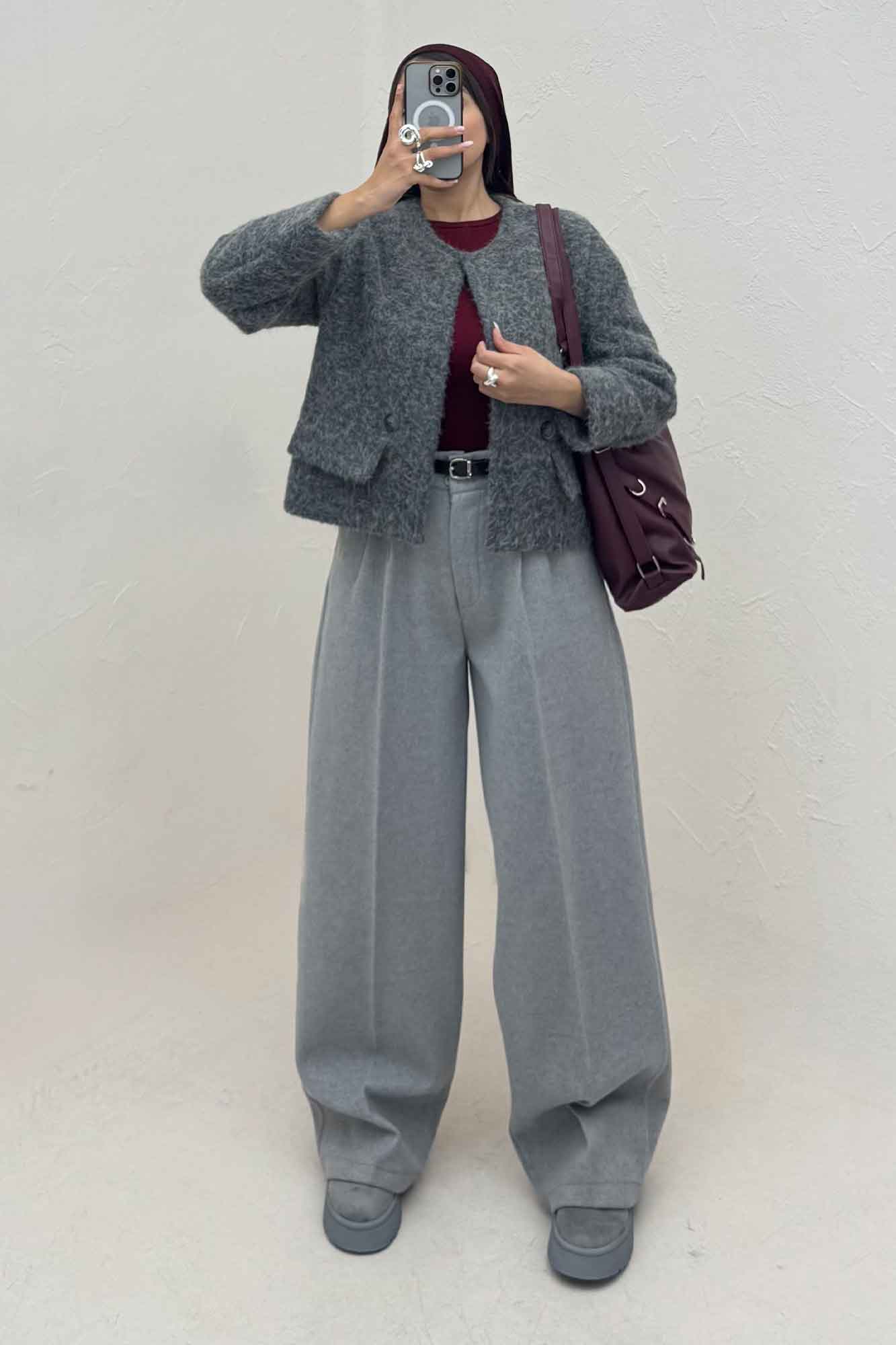 کت آستردار ویکتونا دو درجیب مچ دار