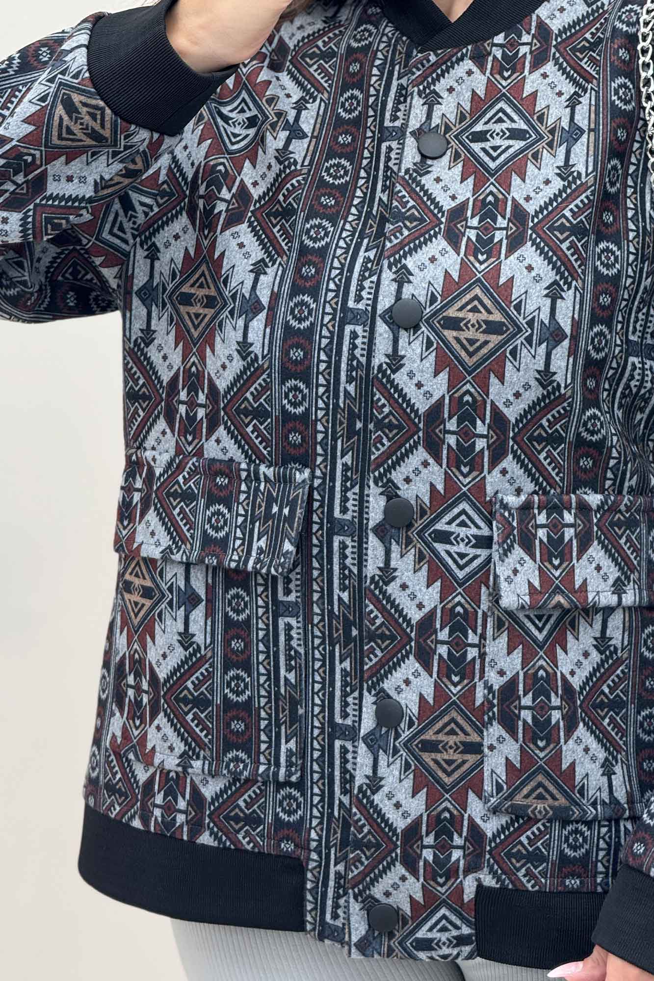 بامبر جکت اسپرت طرح دار کد 3