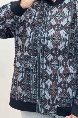 بامبر جکت اسپرت طرح دار کد 3