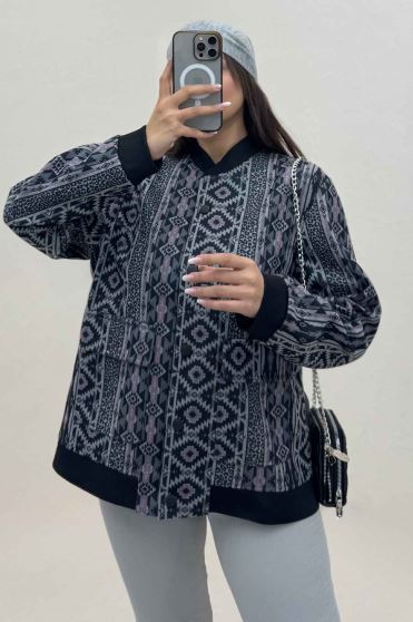 بامبر جکت اسپرت طرح دار کد 6