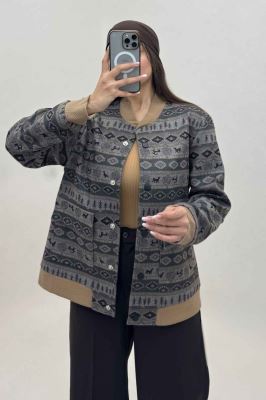 بامبر جکت اسپرت طرح دار کد 4