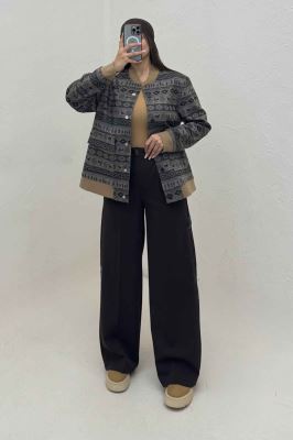 بامبر جکت اسپرت طرح دار کد 4