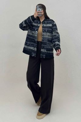 بامبر جکت اسپرت طرح دار کد 7