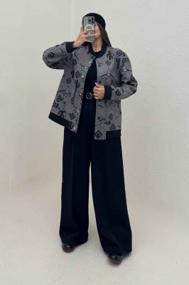 بامبر جکت اسپرت طرح دار کد 1