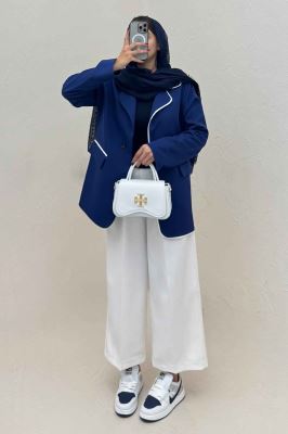 کت مازراتی مغزی دوزی سفید مارکو