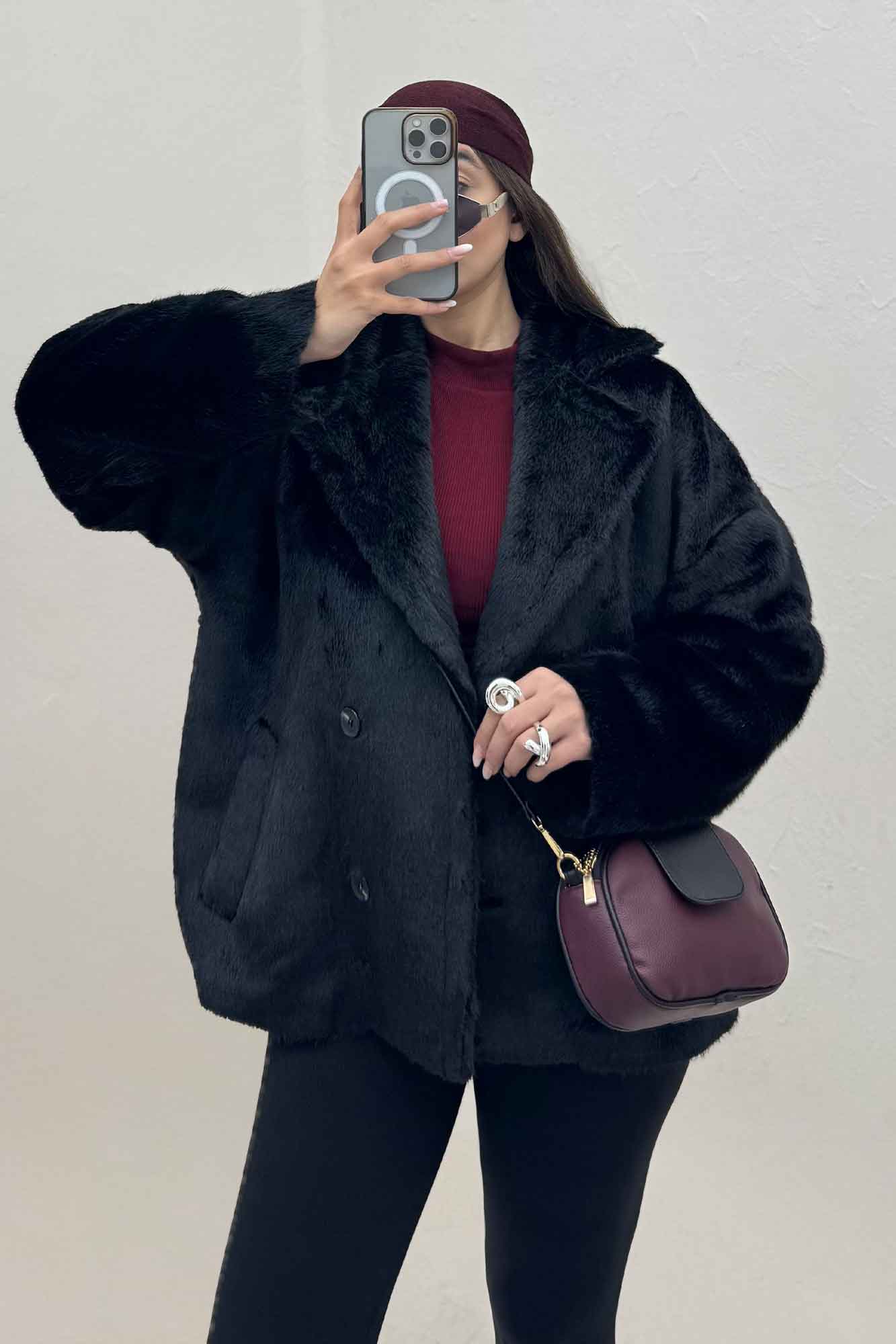 پالتو پوست آستردار ولورا