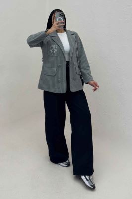 کت فوتر دیپلمات آستردار گلدوزی FJ