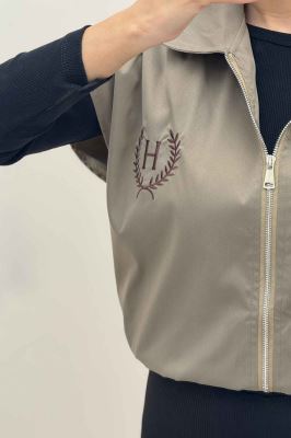 وست کتان کاپرا آستردار گلدوزی H