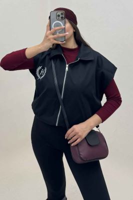 وست کتان کاپرا آستردار گلدوزی H