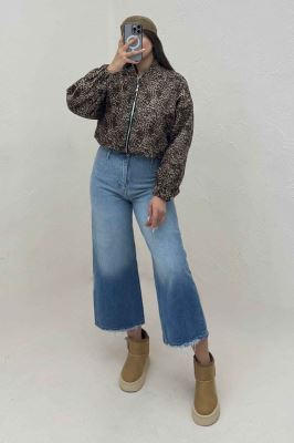 بامبر جکت فوتر آستردار پلنگی