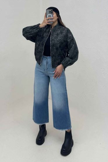 بامبر جکت فوتر آستردار پلنگی