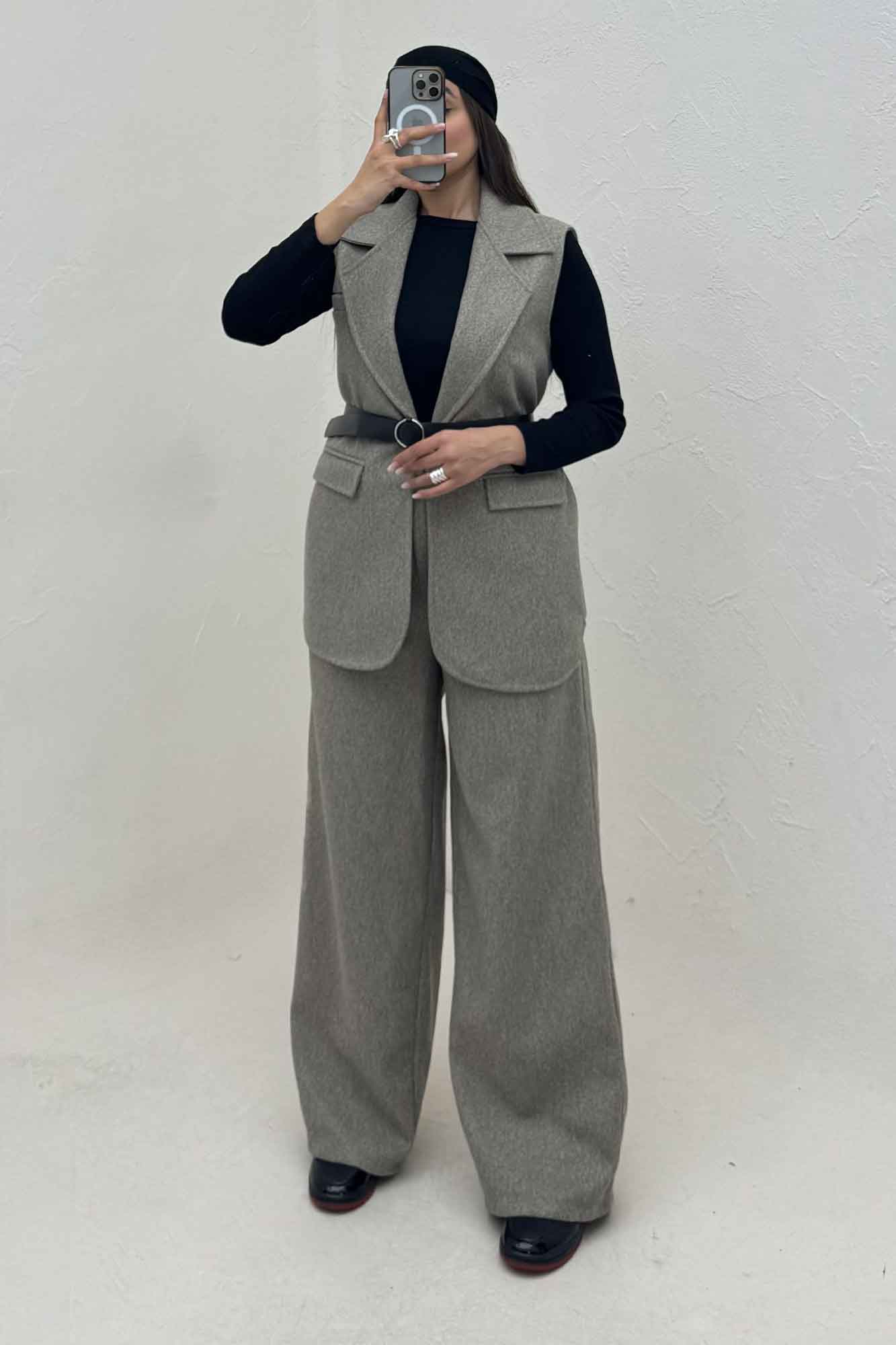 ست وست و شلوار فوتر آستردار ونورا