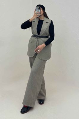 ست وست و شلوار فوتر آستردار ونورا