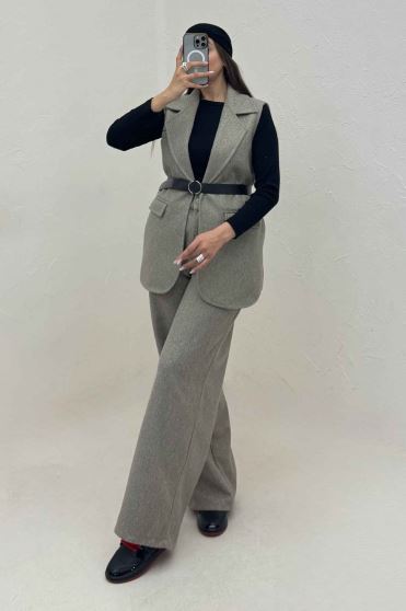 ست وست و شلوار فوتر آستردار ونورا