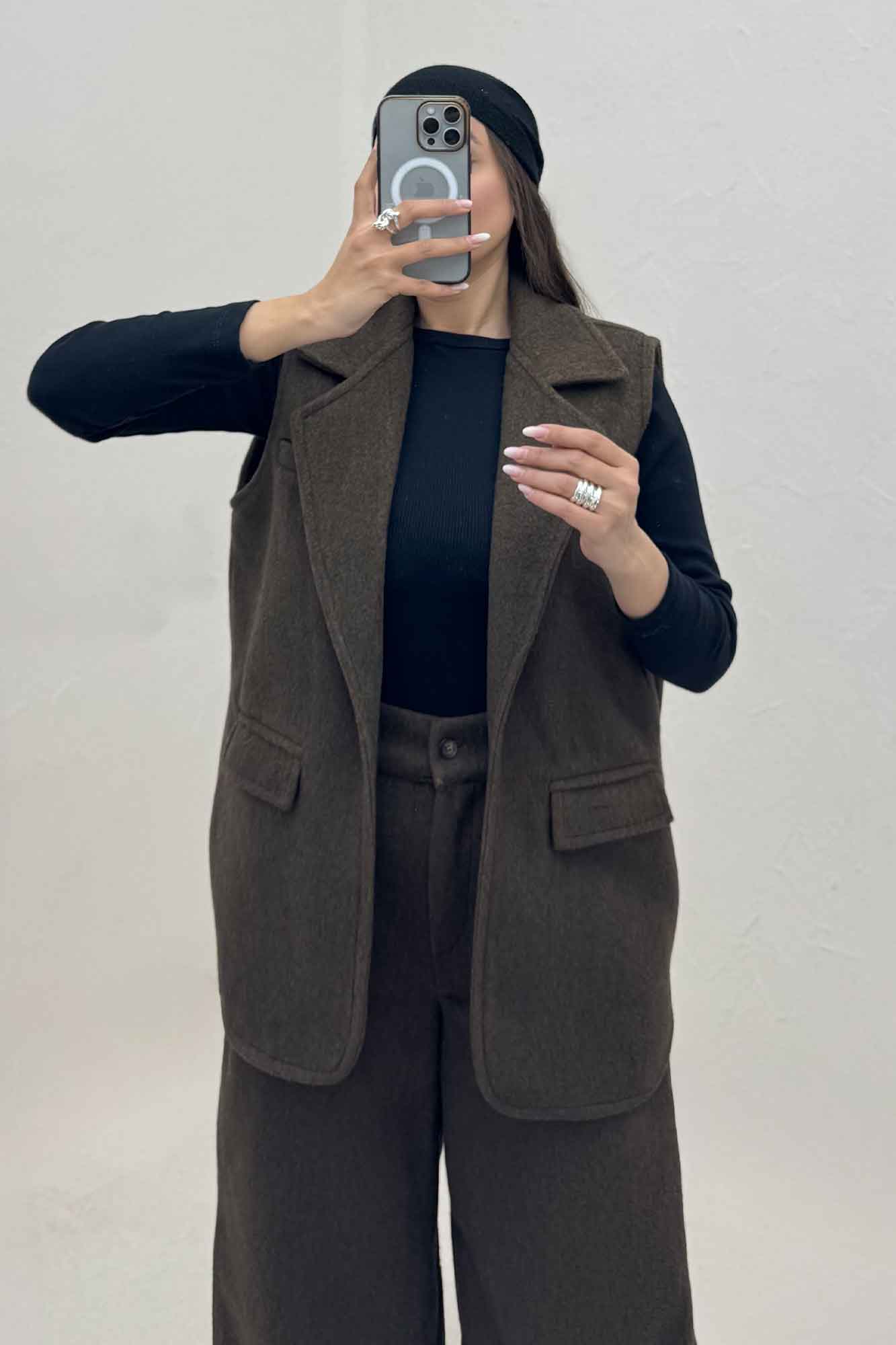 ست وست و شلوار فوتر آستردار ونورا