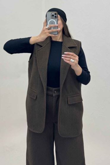 ست وست و شلوار فوتر آستردار ونورا