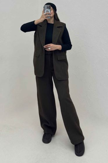 ست وست و شلوار فوتر آستردار ونورا