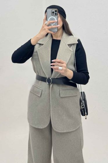 ست وست و شلوار فوتر آستردار ونورا