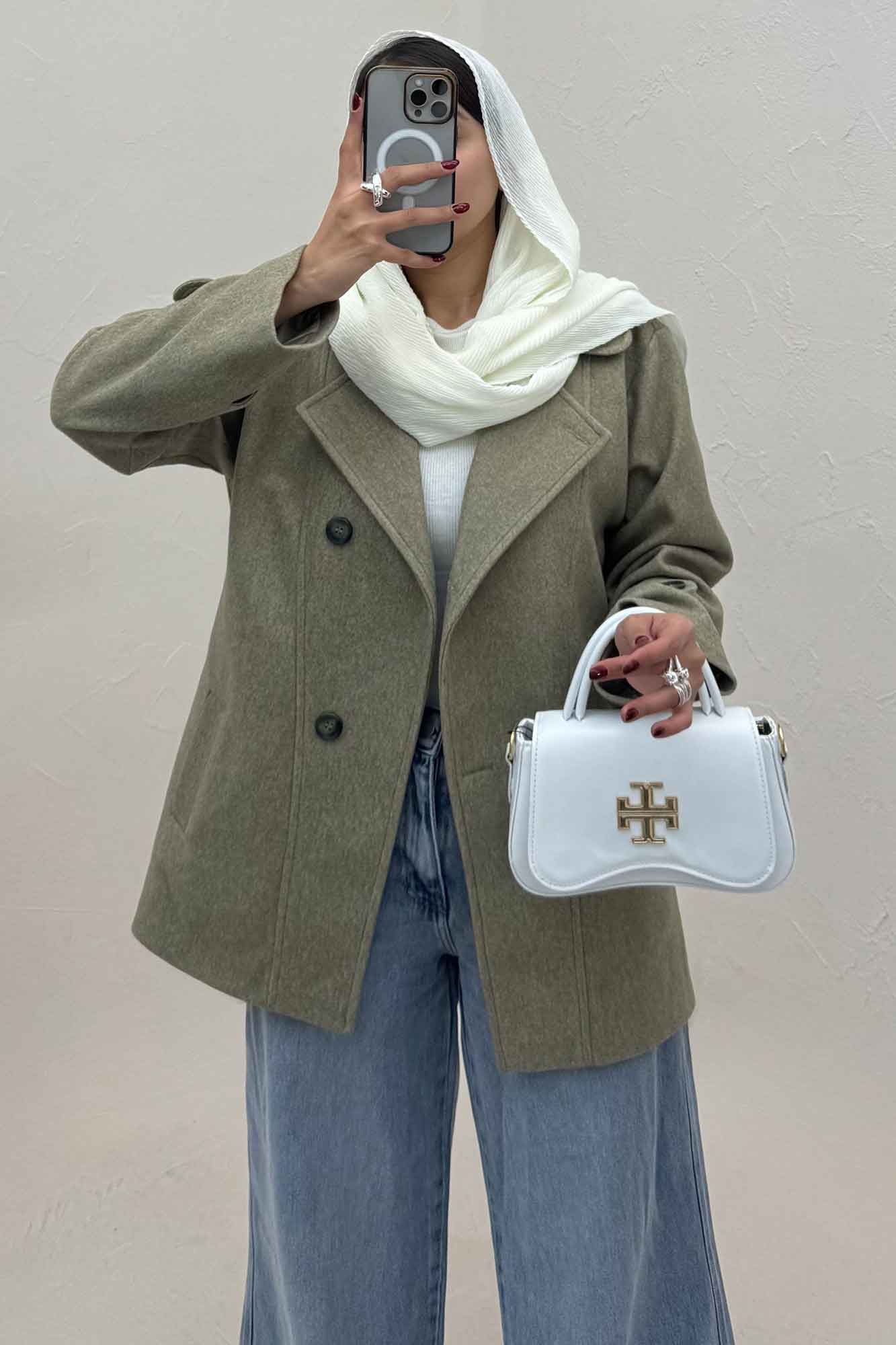 پالتو فوتر یقه متحرک جلو دوخت LONA (آستردار)