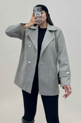 پالتو فوتر زنجیری آستردار یقه متحرک