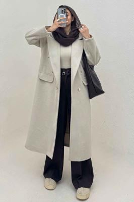 پالتو بلند موهر آستردار OXFORD