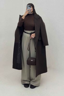 پالتو بلند موهر آستردار OXFORD