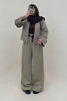 کت خز شاین دار آستردار